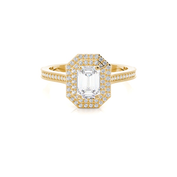 White Gold Halo Diamond Engagement Ring