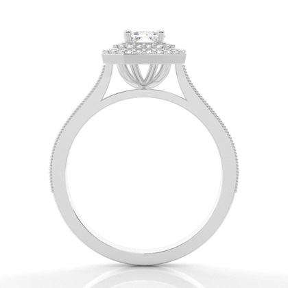 Platinum Side Stone Diamond Rings