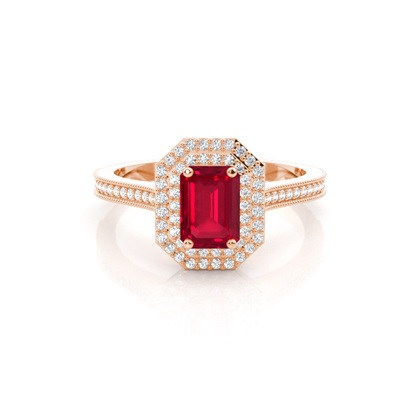 Rose Gold Diamond Engagement Rings Gemstones