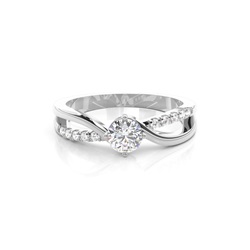 White Gold Diamond Engagement Ring