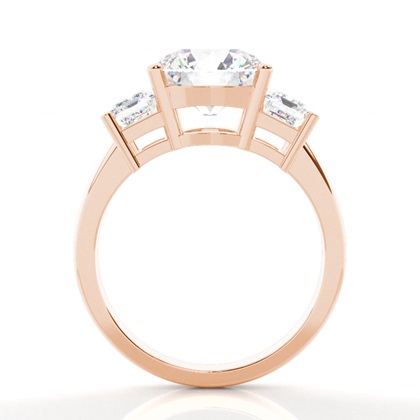 Multi Diamant Verlobungsring in einer Krappenfassung mit Schulter Diamanten