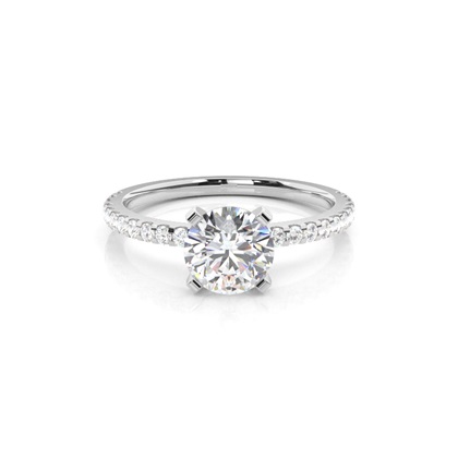 White Gold Solitaire Engagement Rings