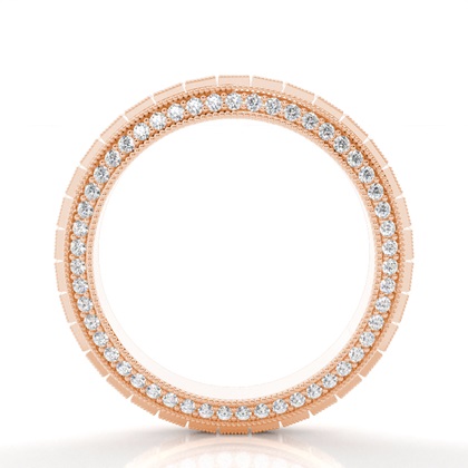 Rose Gold Full Eternity Diamond Rings