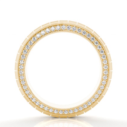 Full Eternity Yellow Gold Diamond Rings