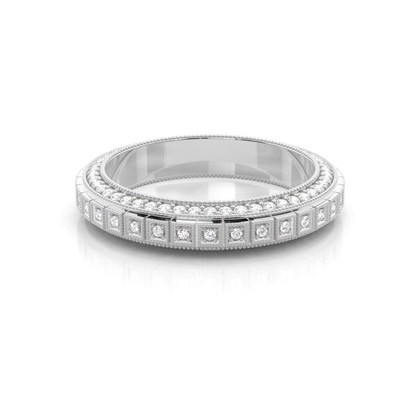 Pave Setting Full Eternity Diamond Ring