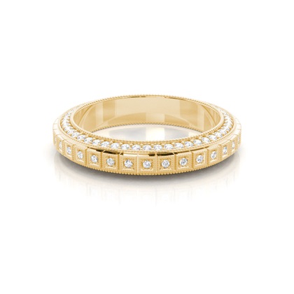 Yellow Gold Anniversary Diamond Rings