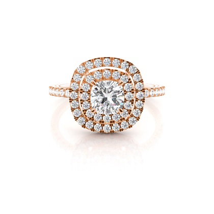 Rose Gold Diamond Engagement Rings