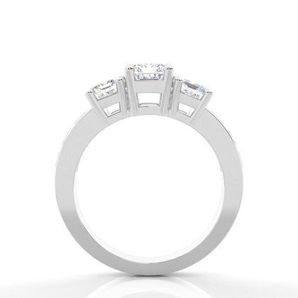 Smaragd Platin Trilogie Verlobungsringe