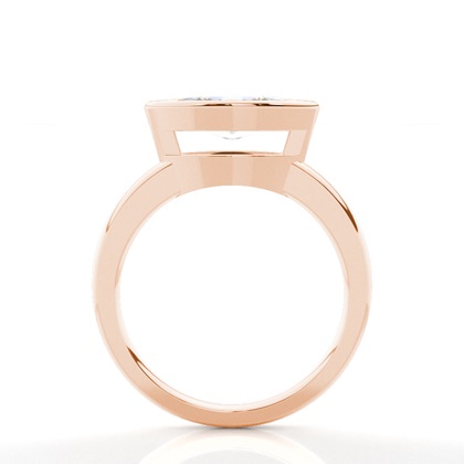 Rotgold Solitärringe Diamantringe