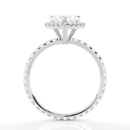 Diamantenring in einer Krappenfassung