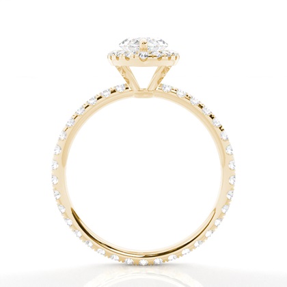 Marquise Yellow Gold Side Stone Diamond Rings