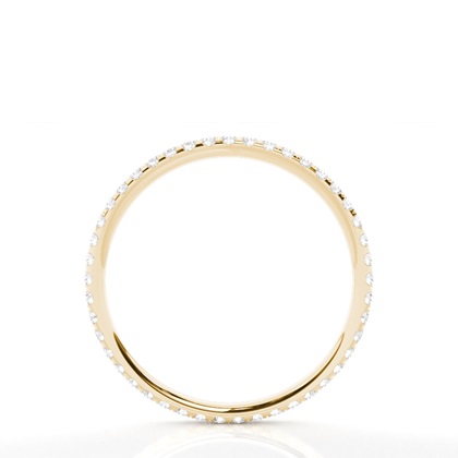 Yellow Gold Full Eternity Diamond Rings