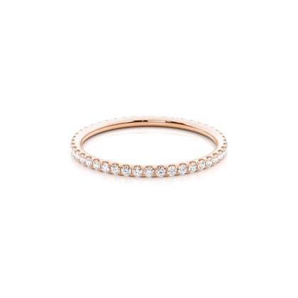 Rose Gold Diamond Anniversary Rings