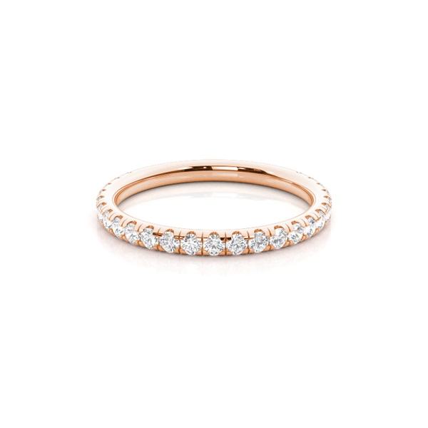 Prong Setting Round Diamond Three Quarter Eternity Ring