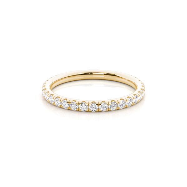Prong Setting Round Diamond Three Quarter Eternity Ring