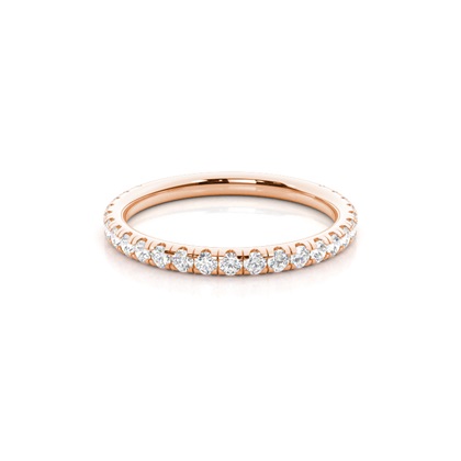 Rose Gold Eternity Diamond Rings
