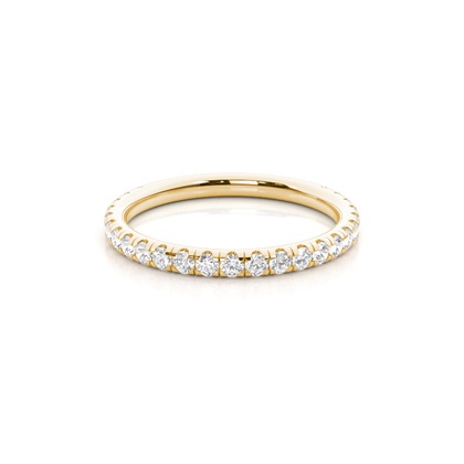 Yellow Gold Eternity Diamond Rings