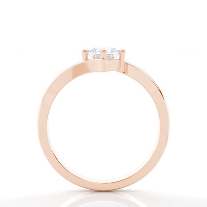 Rotgold Solitärringe Diamantringe