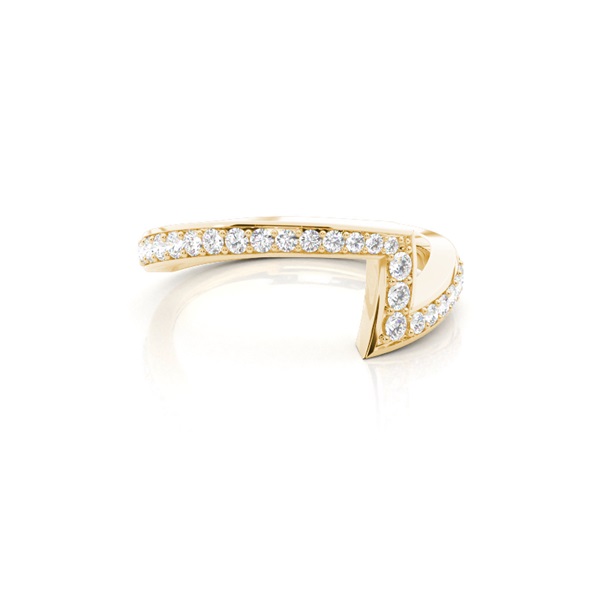 2.50mm Studded Slight Comfort Fit Dome Profile Diamond Shaped Band