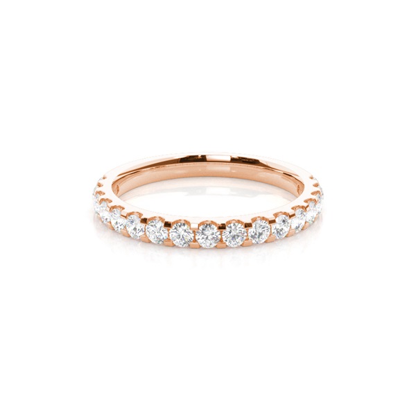 2.10mm Studded Slight Comfort Fit Diamond Wedding Band