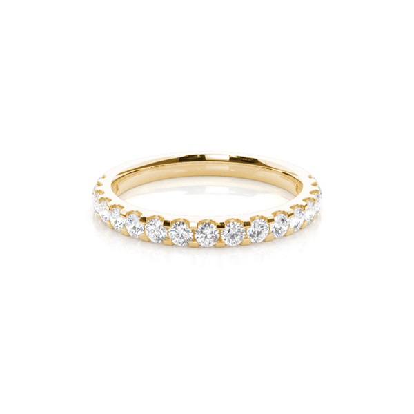 2.10mm Studded Slight Comfort Fit Diamond Wedding Band