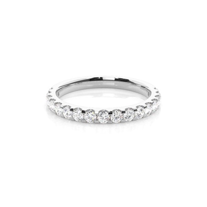 2.10mm Studded Slight Comfort Fit Diamond Wedding Band
