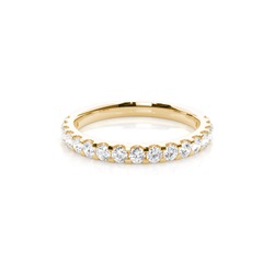 2.10mm Studded Slight Comfort Fit Diamond Wedding Band