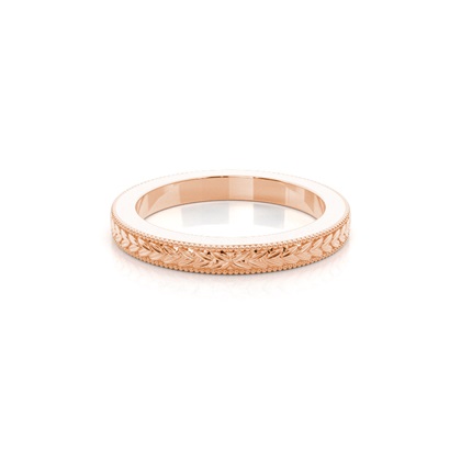 Rose Gold Women's Contemporary Wedding Rings