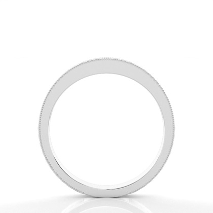 2.50mm Studded Slight Comfort Fit Diamond Wedding Band