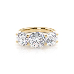 Diamant Verlobungsring in einer Krappenfassung mit Schulter Diamanten