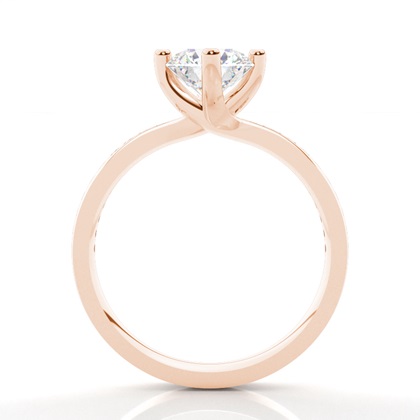 Rose Gold Diamond Engagement Rings