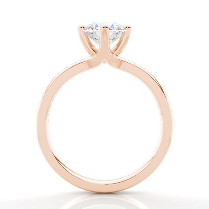 Rose Gold Diamond Engagement Rings