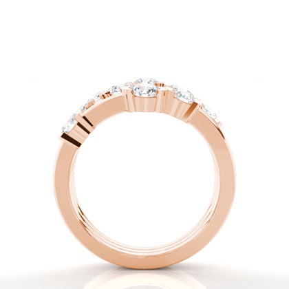 Rose Gold Statement Diamond Rings