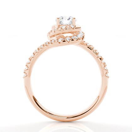 Rose Gold Diamond Engagement Rings