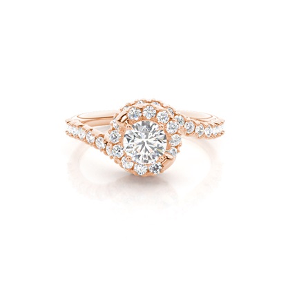 Rose Gold Diamond Engagement Rings