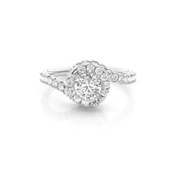 White Gold Diamond Engagement Ring