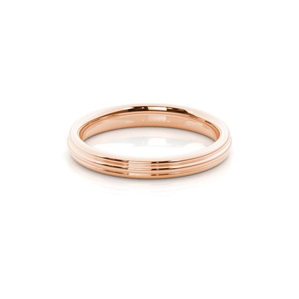 Rose Gold Women's Contemporary Wedding Rings