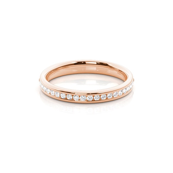3.10mm Studded Standard Fit Diamond Wedding Band