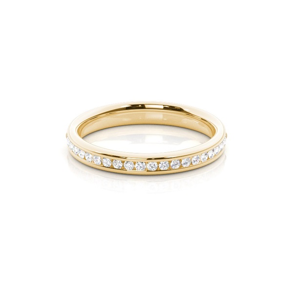 3.10mm Studded Standard Fit Diamond Wedding Band