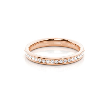 Women's Rose Gold Diamond Wedding Rings