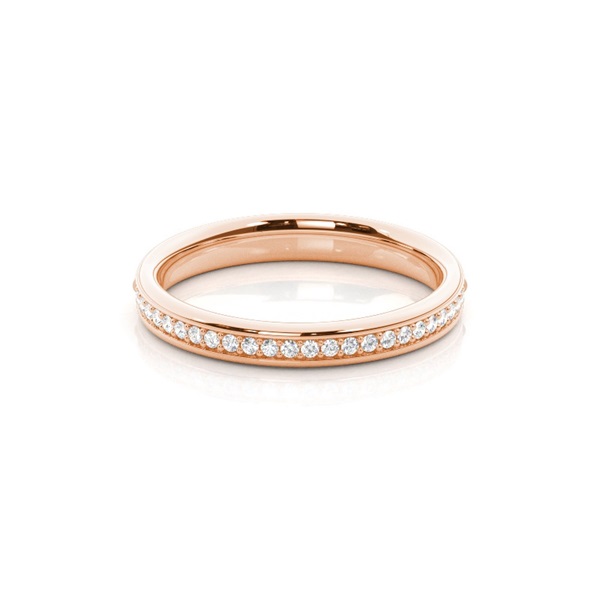 3.10mm Studded Standard Fit Diamond Wedding Band