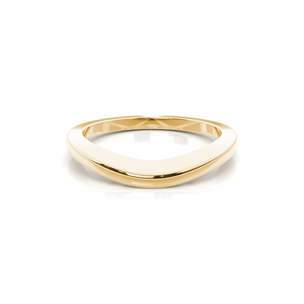 1.80mm Slight Comfort Fit Plain Curve Shaped Wedding Band