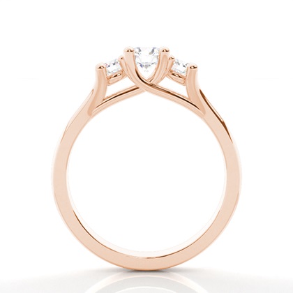 Diamantenring in einer Krappenfassung