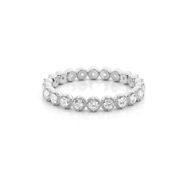 4 Prong Setting Full Eternity Diamond Ring