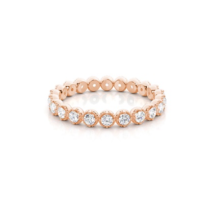 Rose Gold Full Eternity Diamond Rings