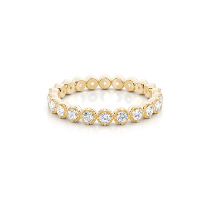 Yellow Gold Eternity Diamond Rings