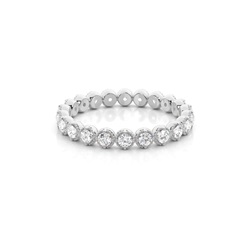 Eternity Diamant Ring in einer Zargenfassung