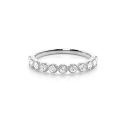 Halb Eternity Diamant Ring in einer Halben Zargenfassung