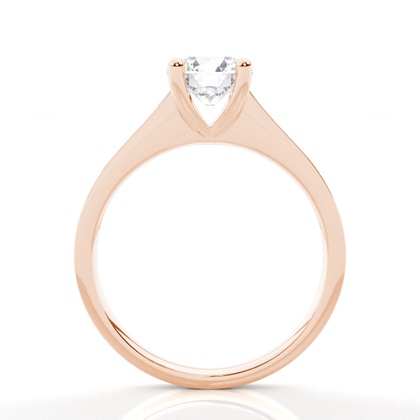 Rose Gold Side Stone Diamond Rings