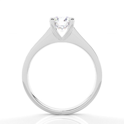 Round Side Stone Diamond Rings